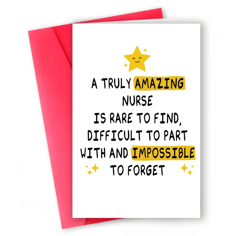 Amazing Nurse Thank You Card: A Star for Your Care