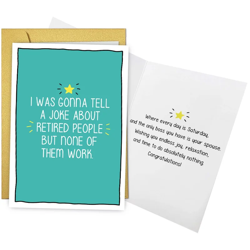 I Was Gonna Tell Card: Funny Retirement Card for Friends