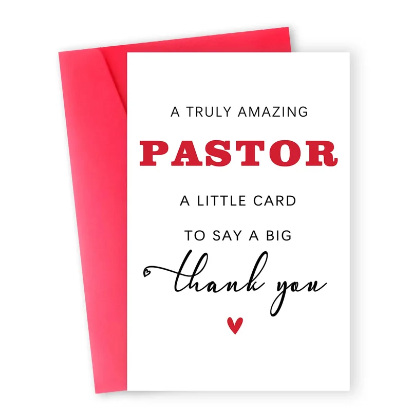 Amazing Pastor Card: A Simple Thank You for Your Pastor