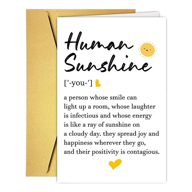 Human Sunshine Card for the Bright Person in Your Life