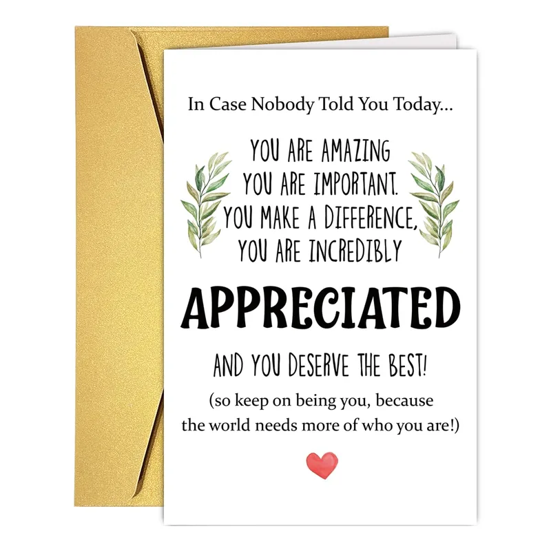 In Case Nobody Told Card: Appreciation Greeting Card