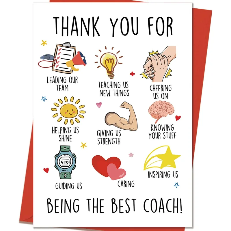 Best Coach Card: Nine Thank-Yous for a Great Coach