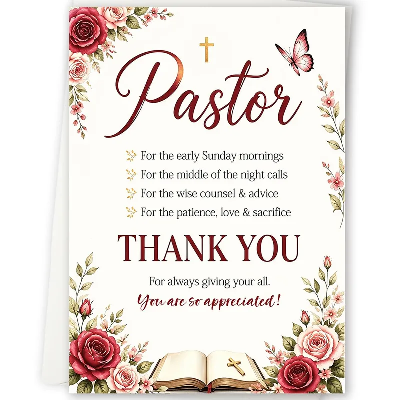 Pastor for the early Card: A Thank You for Your Shepherd