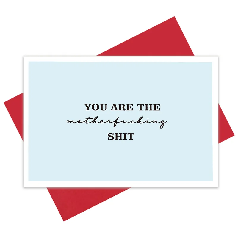 You Are The Motherfucking Card for Friends Who Deserve Thanks