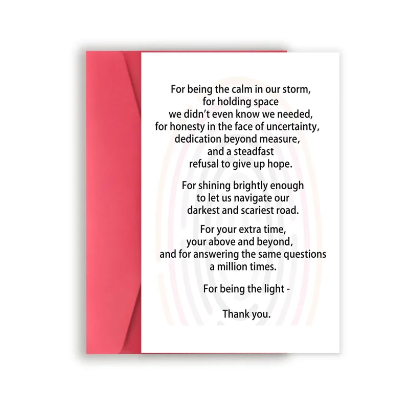 For Being the Calm Card: A Thank You for Nurses Who Hold Steady