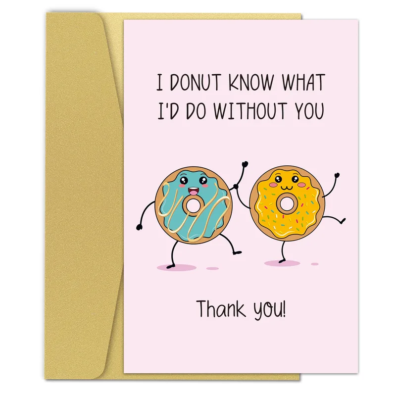 Donut Thank You Card: Sweet Thanks for Someone Special