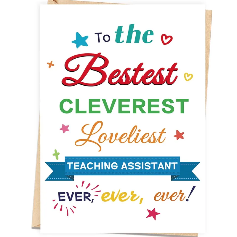 Best Teaching Assistant Card for Thank You Moments