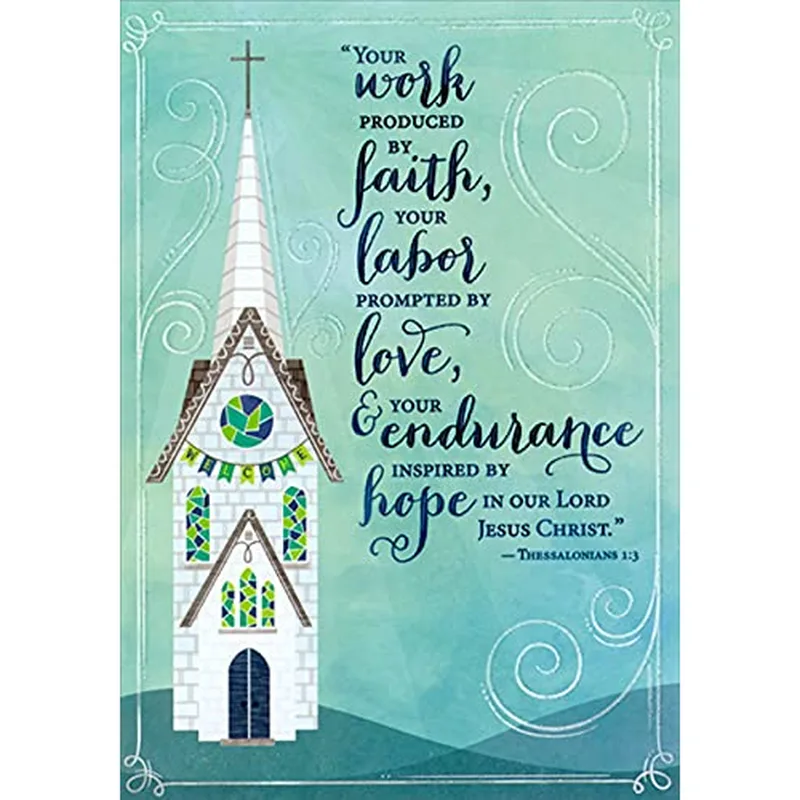 Thank You Church Card for Clergy Appreciation Day and Ministry