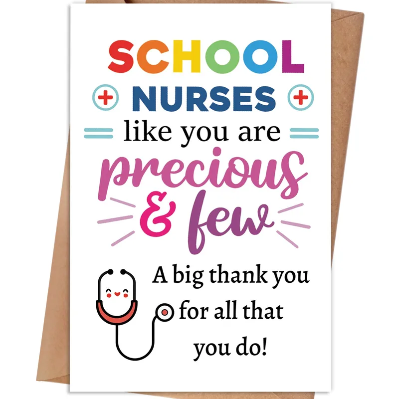 Thank You School Nurse Card: Precious and Few