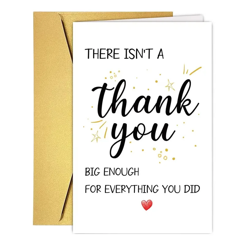 Big Enough Thank You Card for Everything You Did