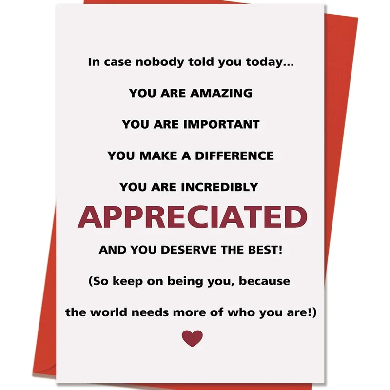 In case nobody Card: A Reminder That Someone Sees You