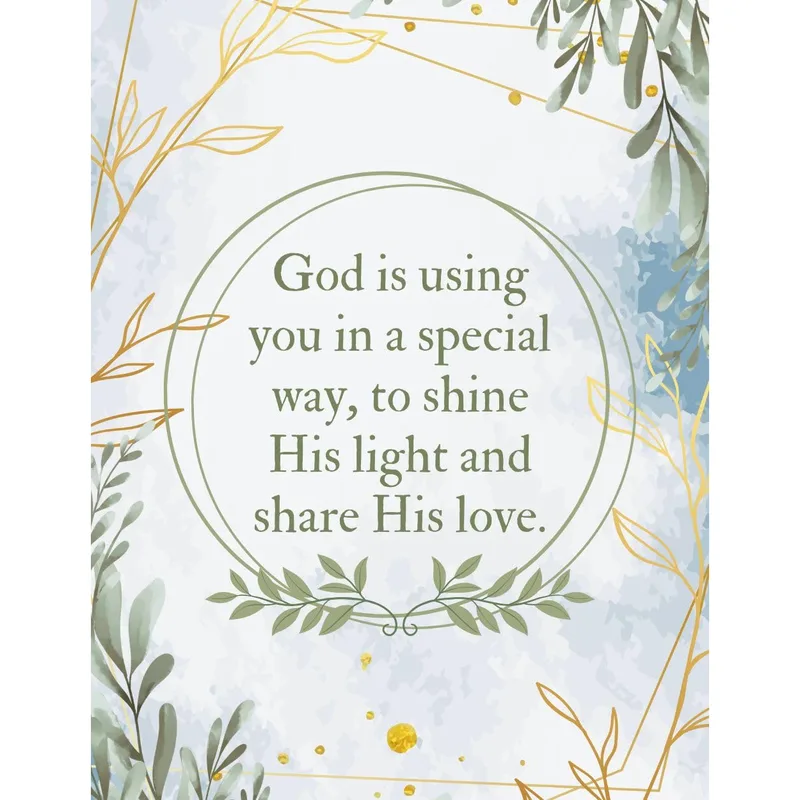 Christian Encouragement Card: A Blessing to Shine On