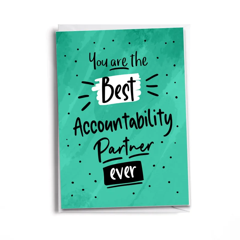 Accountability Partner Thank You Card for Your Support