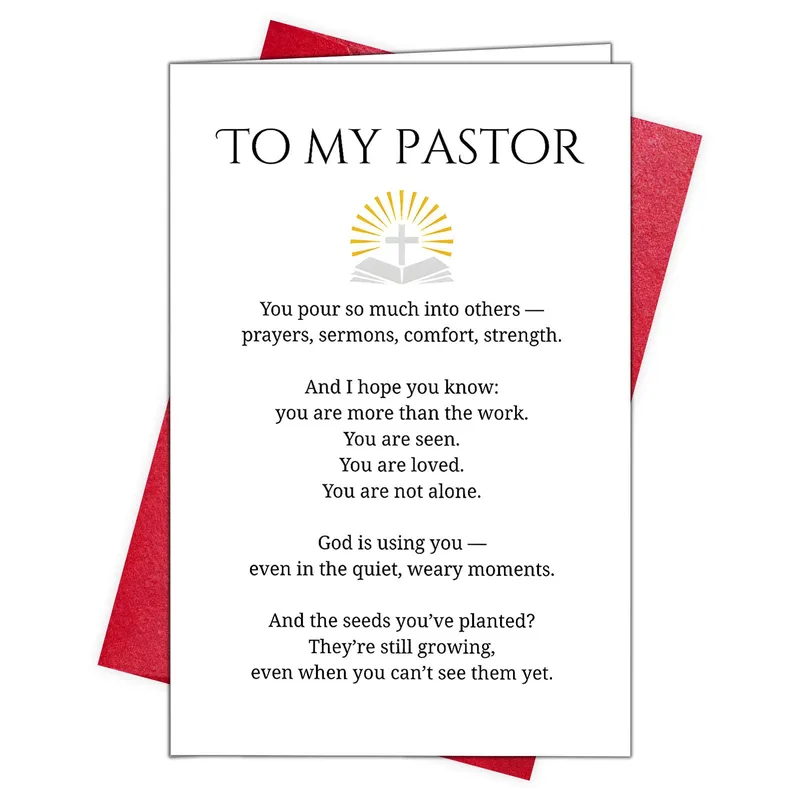 Pastor Encouragement Card: A Quiet Word of Thanks