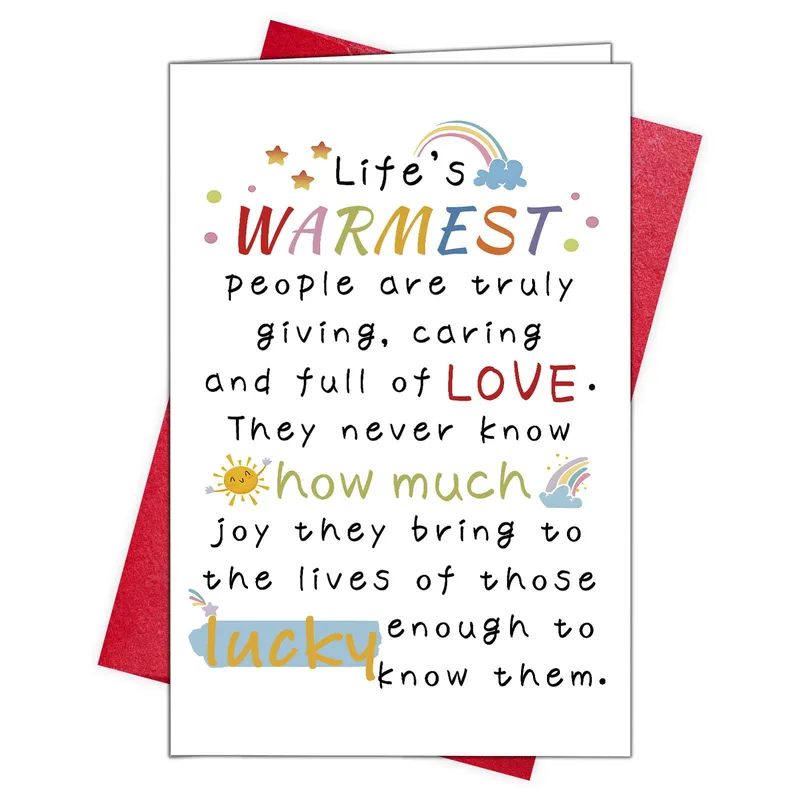 Warmest People Thank You Card for Someone Special