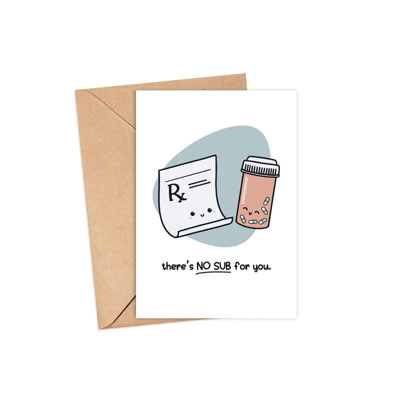 Medication Pun Card: A Prescription for Thanks