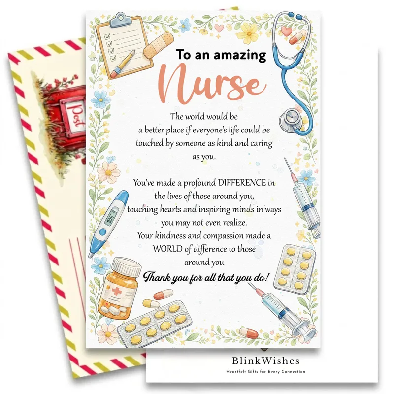 Amazing Nurse Card: Thank You for Your Care