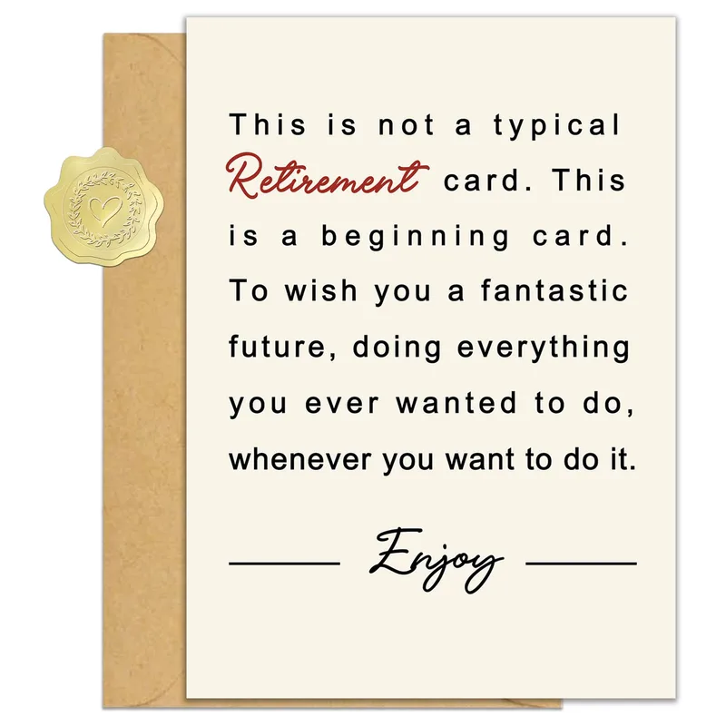 This is not a typical Card for a retiring friend