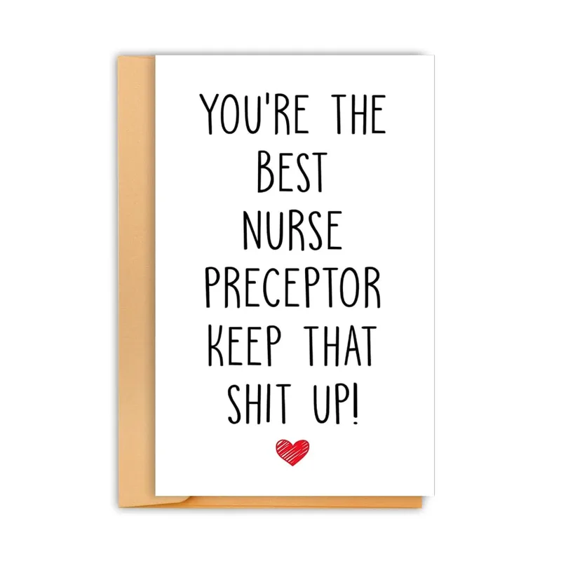 Nurse Preceptor Card for a Mentor Who Earned It