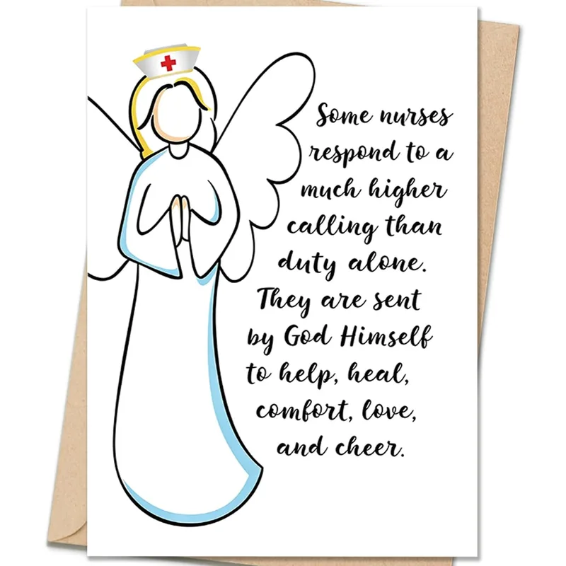 Some nurses respond Card for a Caring Nurse Angel