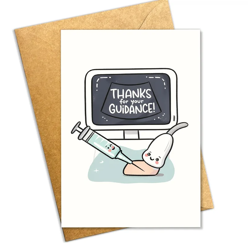 Ultrasound Thank You Card: Thanks for Your Guidance