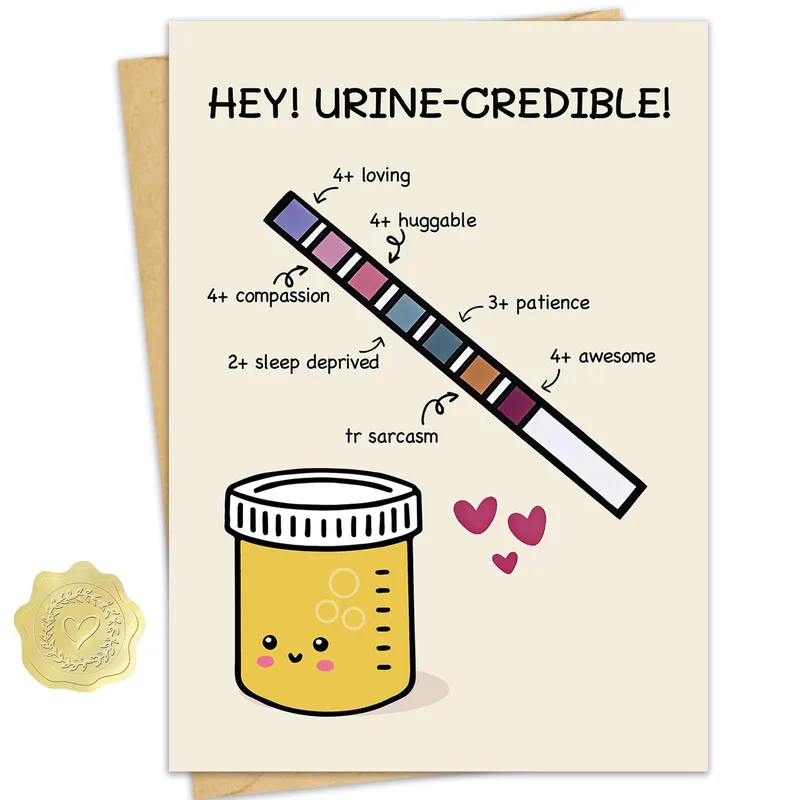 Urine Credible Card: A Funny Thank-You for Nurses