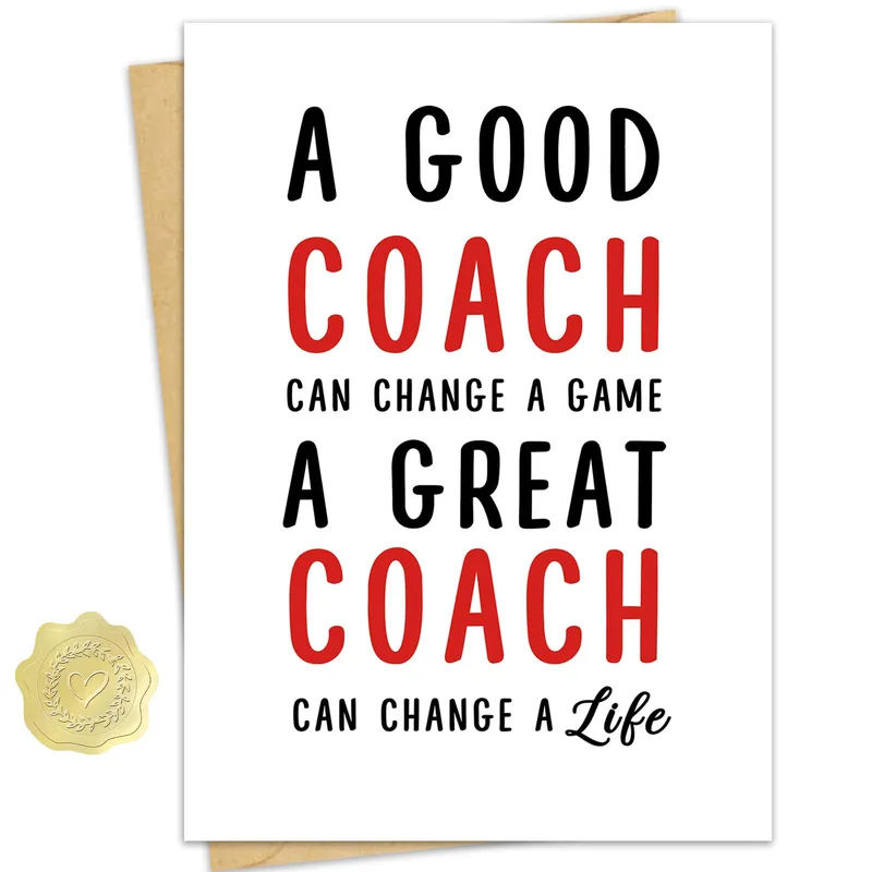 A Good Coach Can Change Card: Thank You for the Lessons