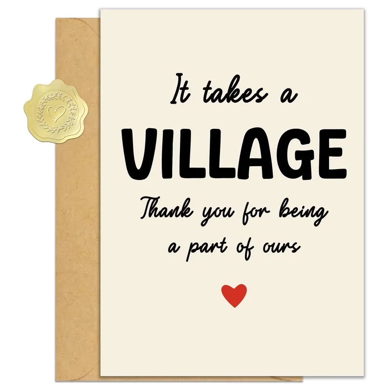 Appreciation Village Card for Neighbors and Friends