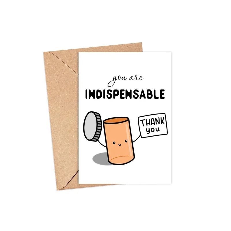 You Are Indispensable Card – Greeting Card in black