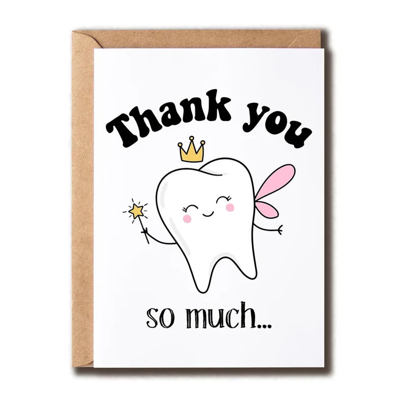 Tooth Fairy Thank You Card: A Cute Note of Thanks