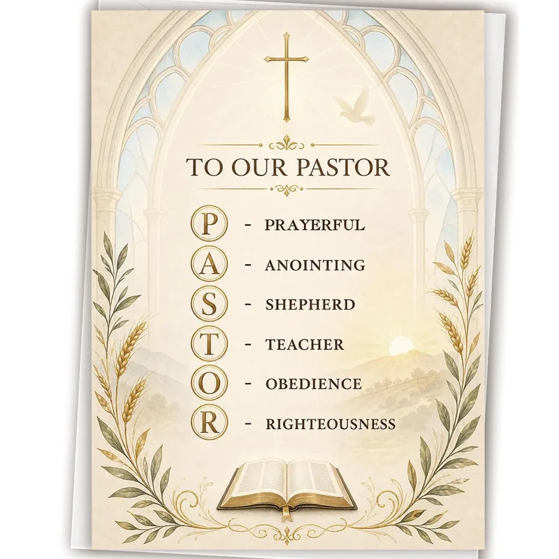To Our Pastor P Card: A Thank You With Heart