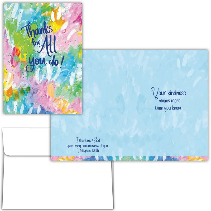 Watercolor Thank You Card for Someone Who Does So Much