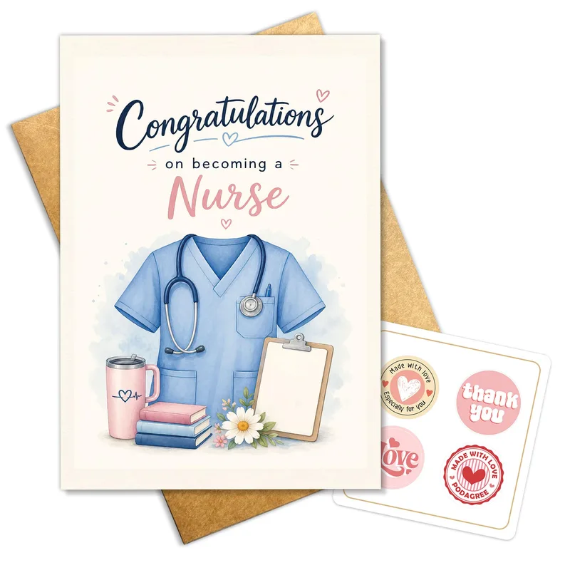 New Nurse Congratulations Card for Your Big Day
