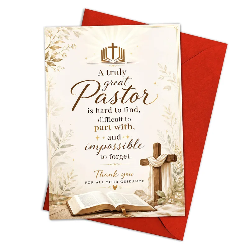 A Truly Great Pastor Card: Thank You for Your Guidance