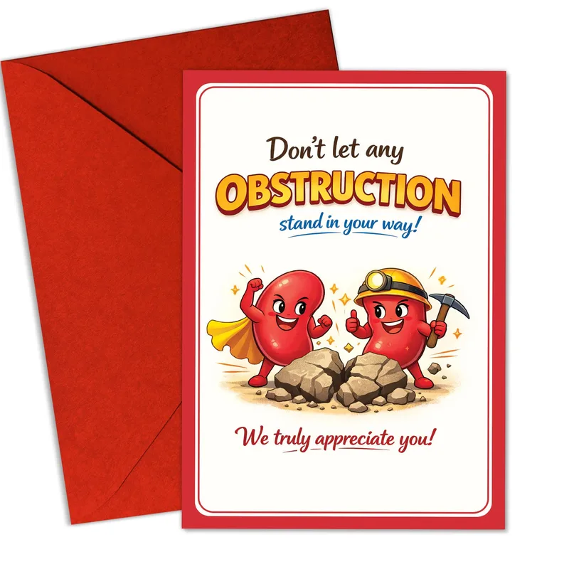 Kidney Health Card – Greeting Card in black