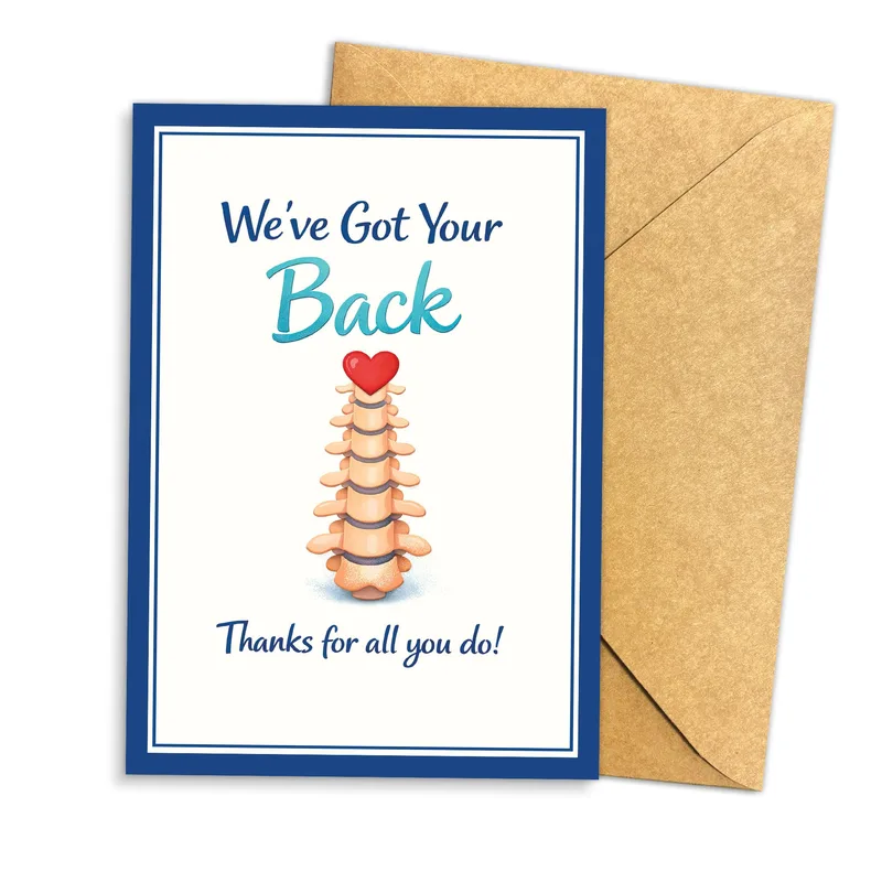Spine Heart Thank You Card for Your Chiropractor
