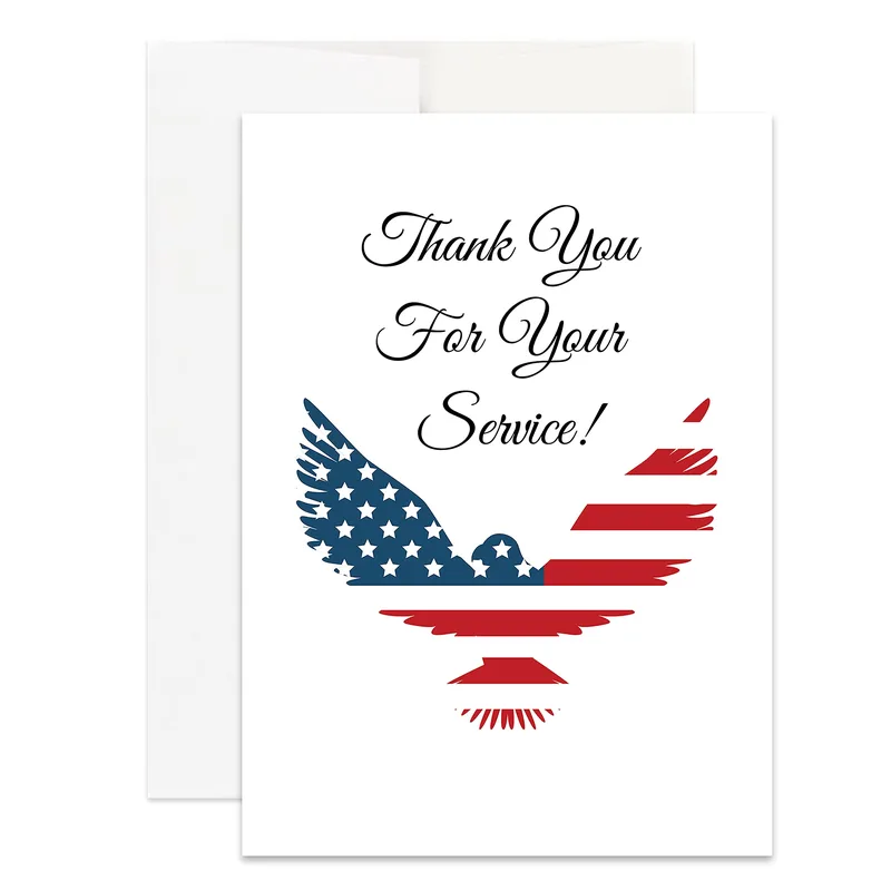 Patriotic Eagle Card: A Thank You That Soars