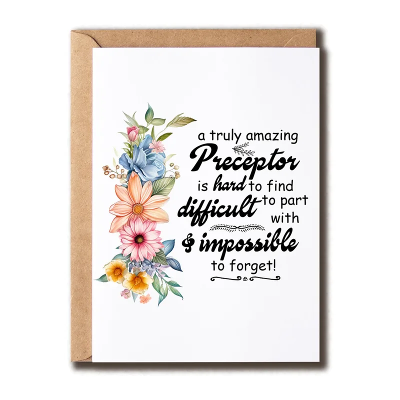Amazing Preceptor Card: A Thank You That Stays Memorable
