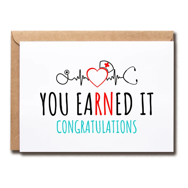 RN Congratulations Card for Nurse Graduation and Career Achievement