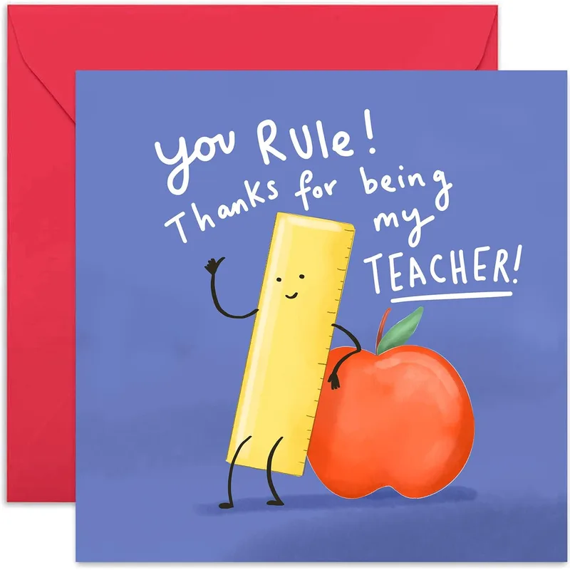 You Rule Thanks Card for Your Favorite Teacher