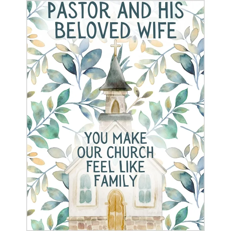 Pastor and Wife Card: A Thank You for Two