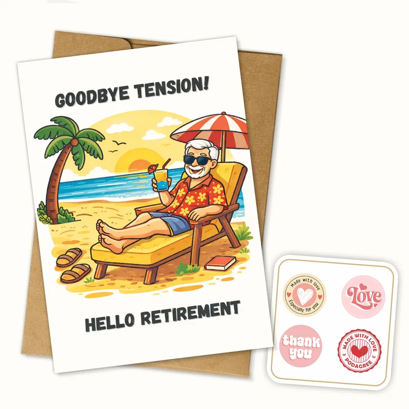 Goodbye Tension Hello Retirement Card for Your Favorite Retiree