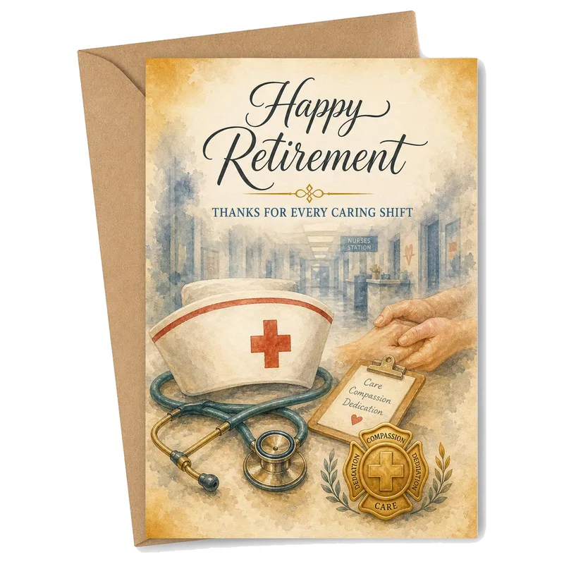 Happy Retirement Thanks Card for a Nurse Who Cared