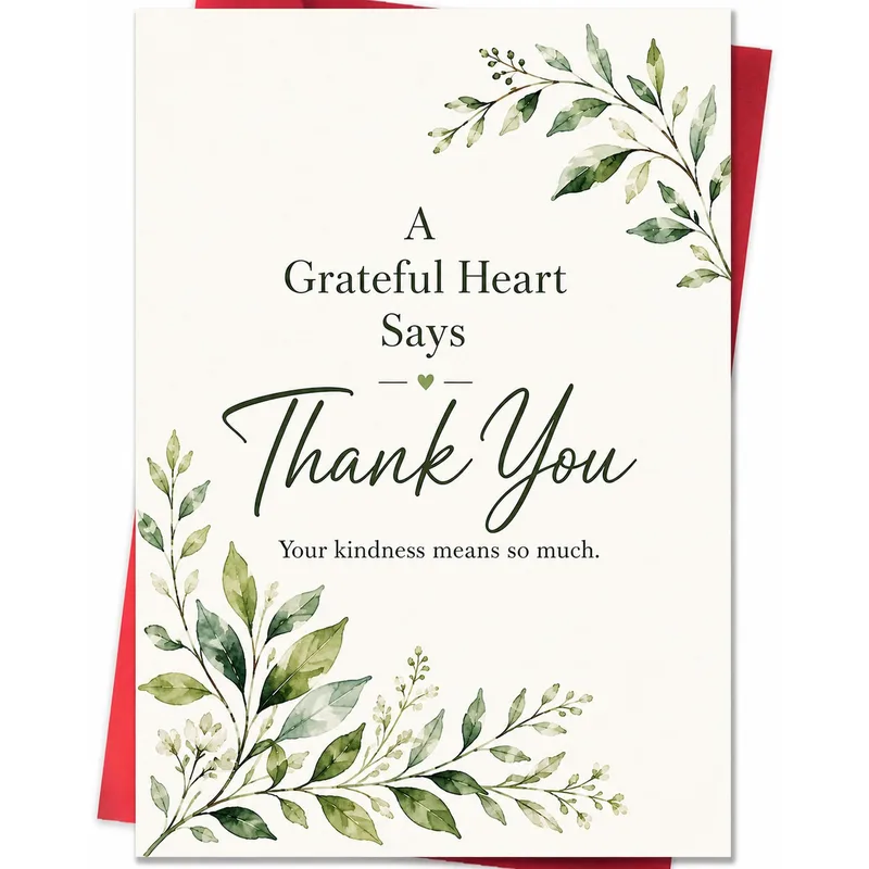 Grateful Heart Thank You Card for Every Kind Gesture