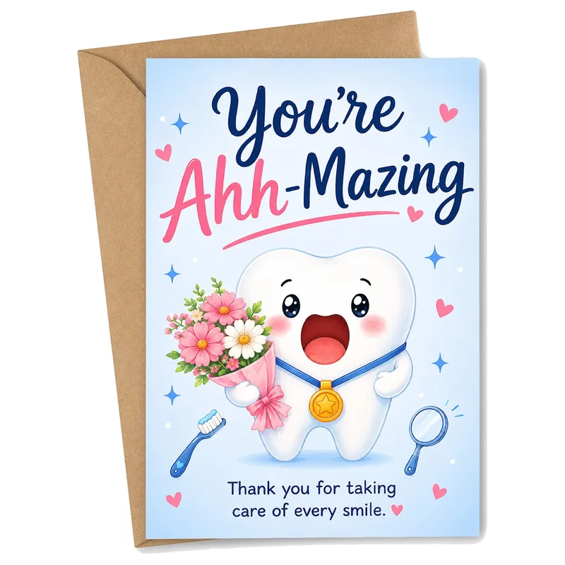 Dental Hygienist Appreciation Card: You're Ahh-Mazing