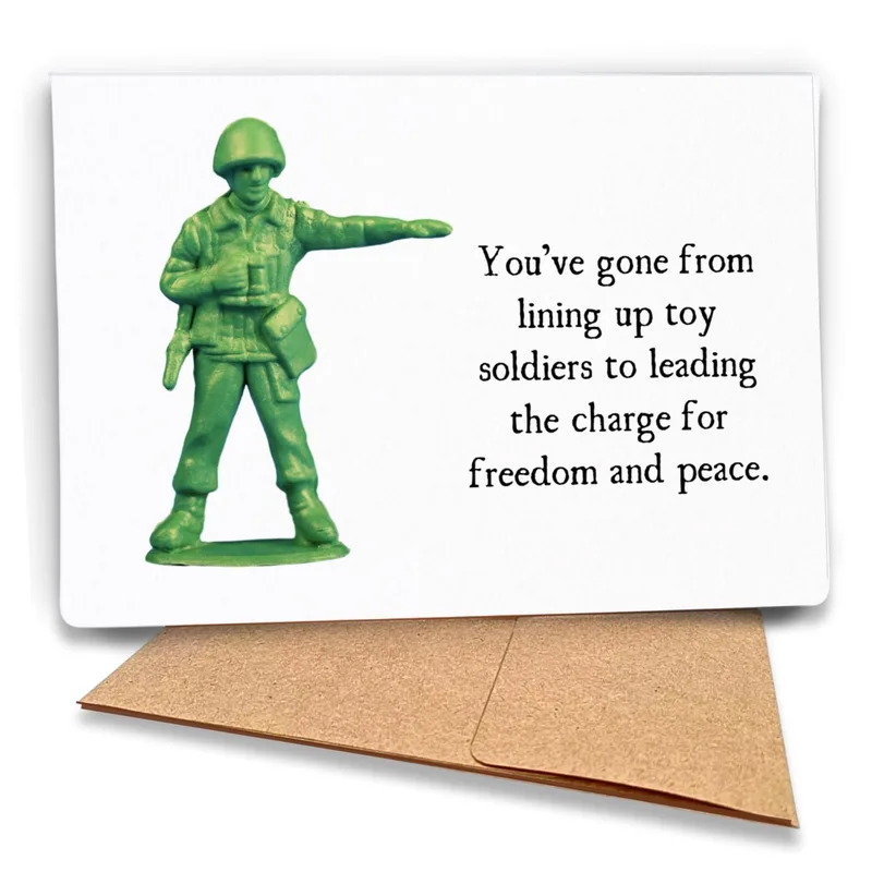 Toy Soldier Card: A Funny Thank You for Service