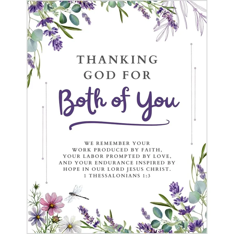 Thankful for Both of You Card - Clergy Appreciation Design