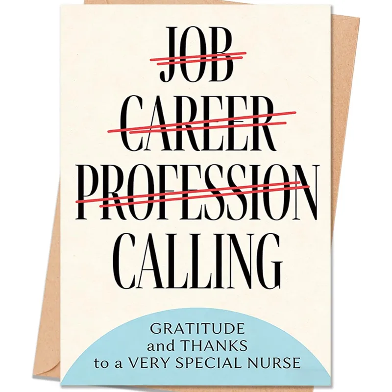 Nurse Calling Card: A Thank You With Real Meaning