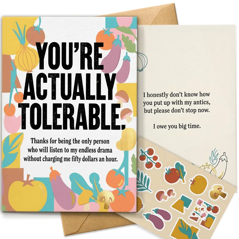 Actually Tolerable Card: A Thank You for Your Sister
