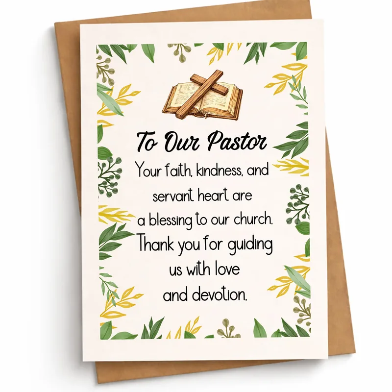 To Our Pastor Your Faith Card: Thanks for Your Care